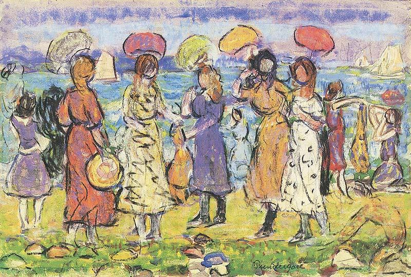 Maurice Prendergast Sunny Day at the Beach